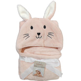 Bunny Hooded Blanket Pink